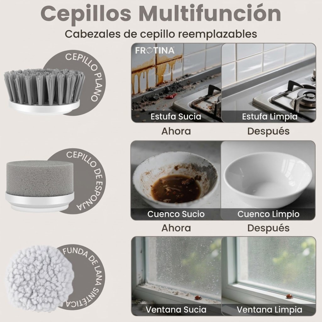 FROTINA · Cepillo eléctrico de limpieza 4 en 1