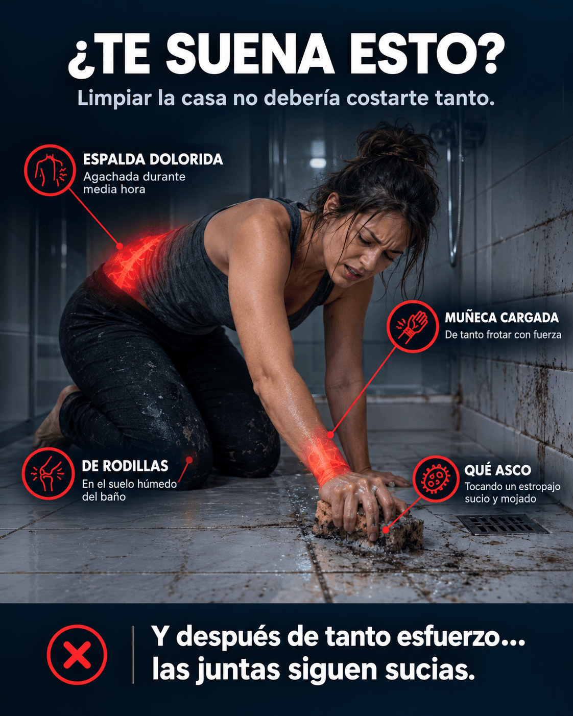 ¿Otra tarde de rodillas frotando la ducha?