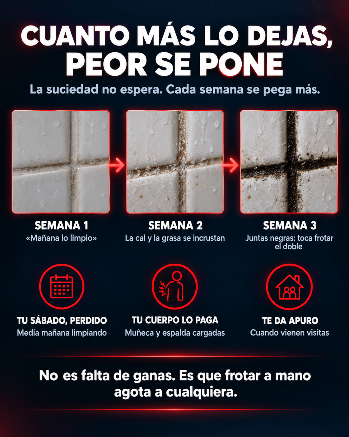 Y cuanto más lo dejas, peor se pone